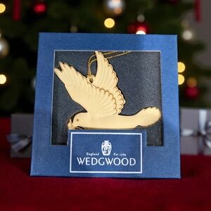 Wedgwood White Jasper With Olive Branch Christmas Decor Ornament